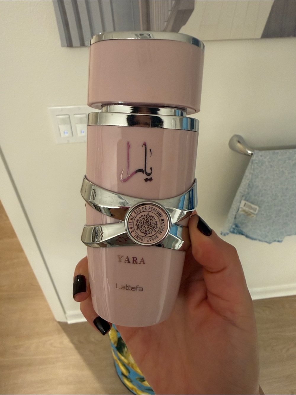 Lattafa Yara Pink Eau de Parfum Bottle